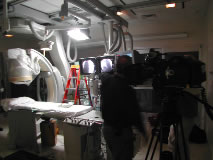 Lighting is important to a dramatic scene for Cheyenne Heart Center.