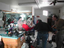 A slice of life filmed in a barber shop for Good Samaritan Hospital.