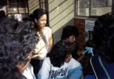 Close up of women in a workshop.