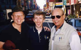 Ron Chvala, Columban Fr. Pat O' Bierne and Bill Chvala after a hard day's shoot.